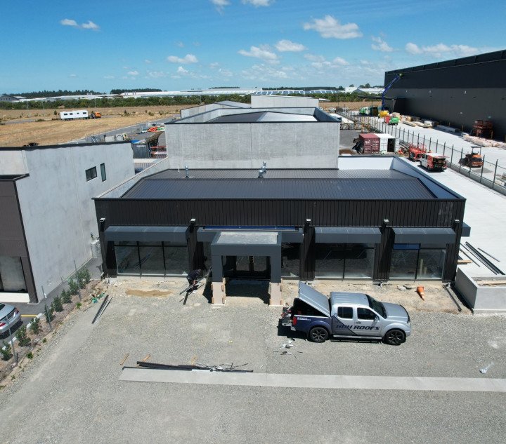 Commercial Build Roofing and Cladding in 5 Rib